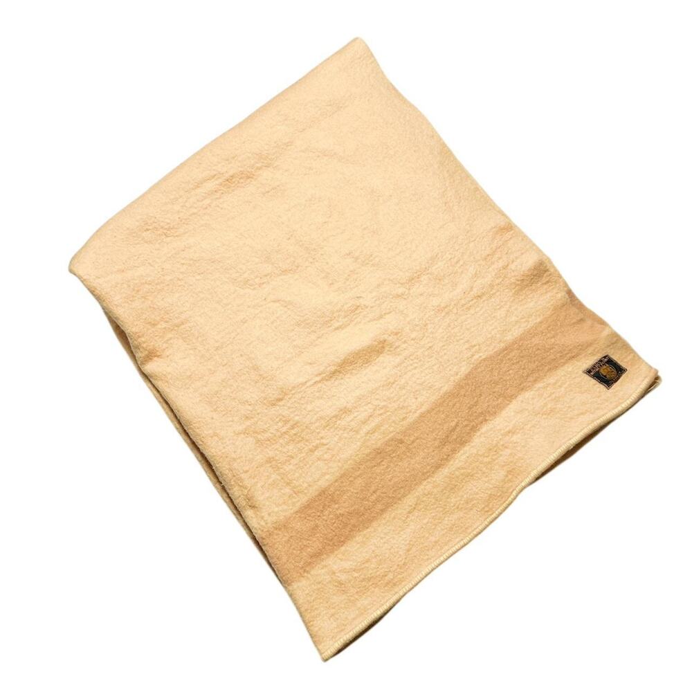 Vintage 60s Early’s Witney Point Four Golden Yellow England Wool Blanket 86x76